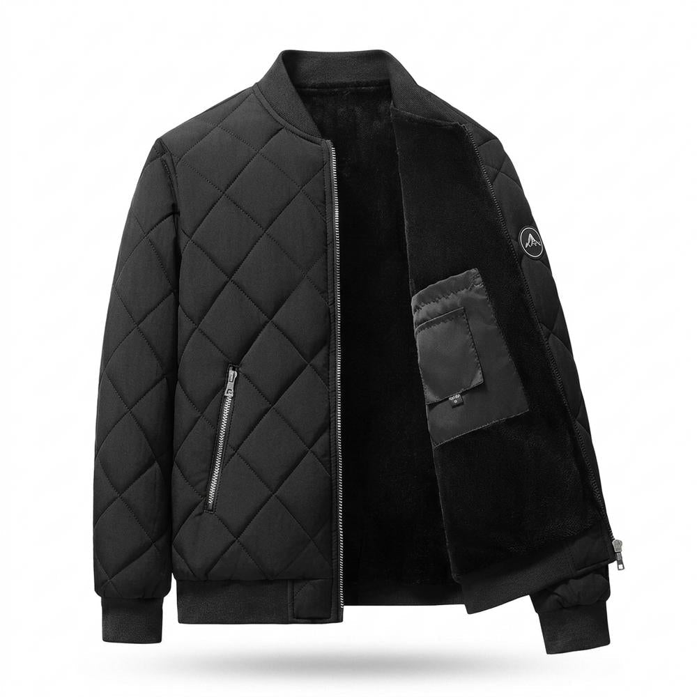 Mens Outlet House - Cehim | Quilted Fleece-Lined Jacket Men