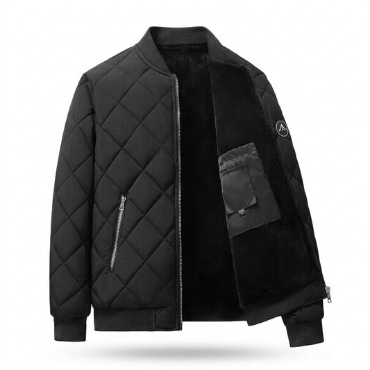 Mens Outlet House - Cehim | Quilted Fleece-Lined Jacket Men