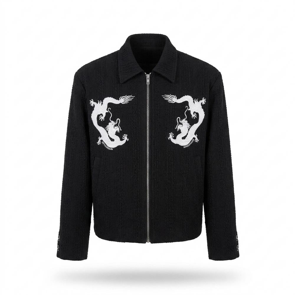 Mens Outlet House - Semor | Textured Embroidered Jacket Unisex