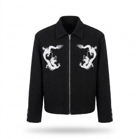 Mens Outlet House - Semor | Textured Embroidered Jacket Unisex