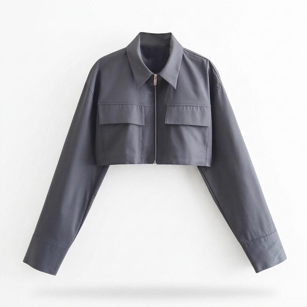 Mens Outlet House - Vilin | Cropped Zip-Up Jacket Women