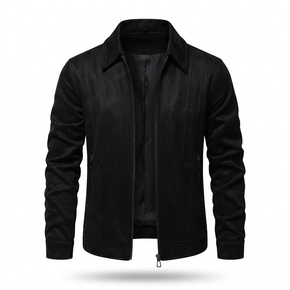 Mens Outlet House - Lamir | Faux Suede Zip-Up Jacket Men