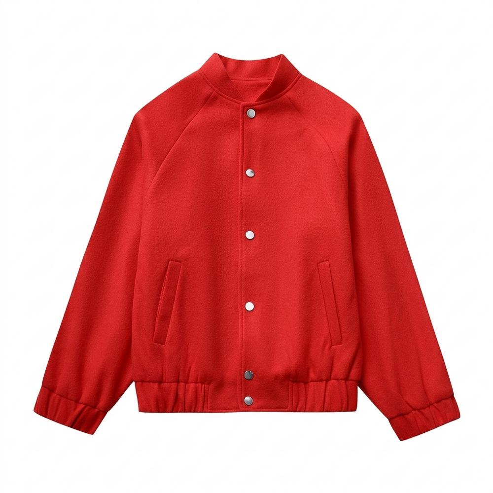 Mens Outlet House - Ketor | Raglan Sleeve Snap-Button Jacket Unisex