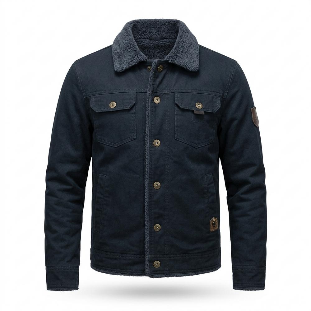 Mens Outlet House - Lalom | Sherpa-Lined Button-Front Jacket Men