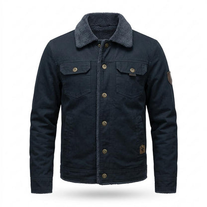Mens Outlet House - Lalom | Sherpa-Lined Button-Front Jacket Men