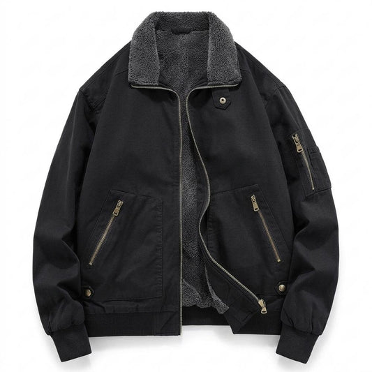 Mens Outlet House - Vasan | Fleece-Lined Shearling-Collar Jacket Men