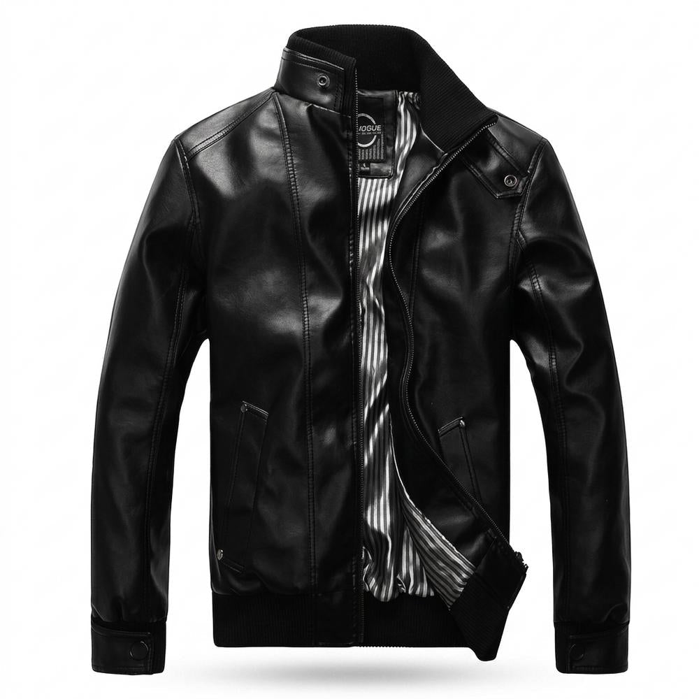 Mens Outlet House - Tamon | Lined Fitted Leather Jacket Men