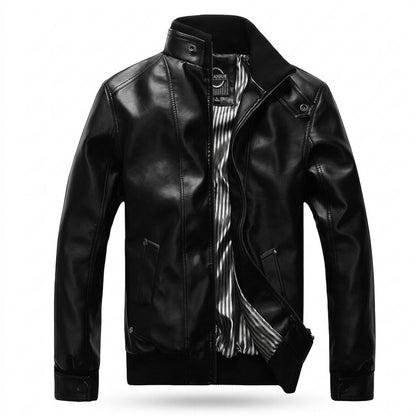 Mens Outlet House - Tamon | Lined Fitted Leather Jacket Men