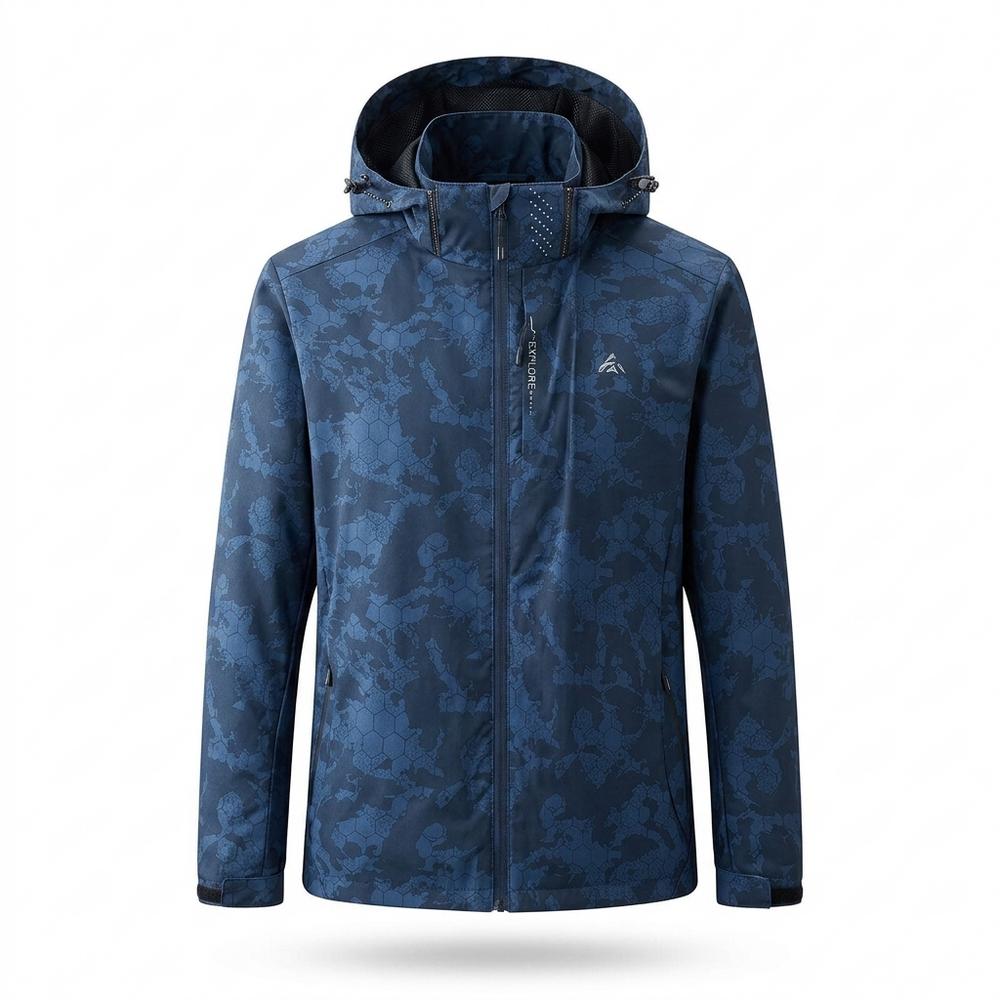 Mens Outlet House - Risil | Patterned Hooded Jacket Men