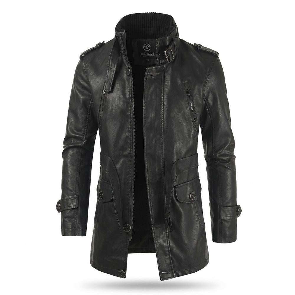 Mens Outlet House - Senal | Fleece-Lined Stand Collar Coat Men