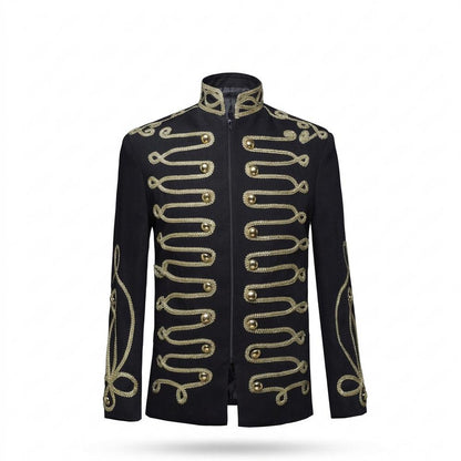 Mens Outlet House - Taver | Embroidered Stand-Collar Jacket Men