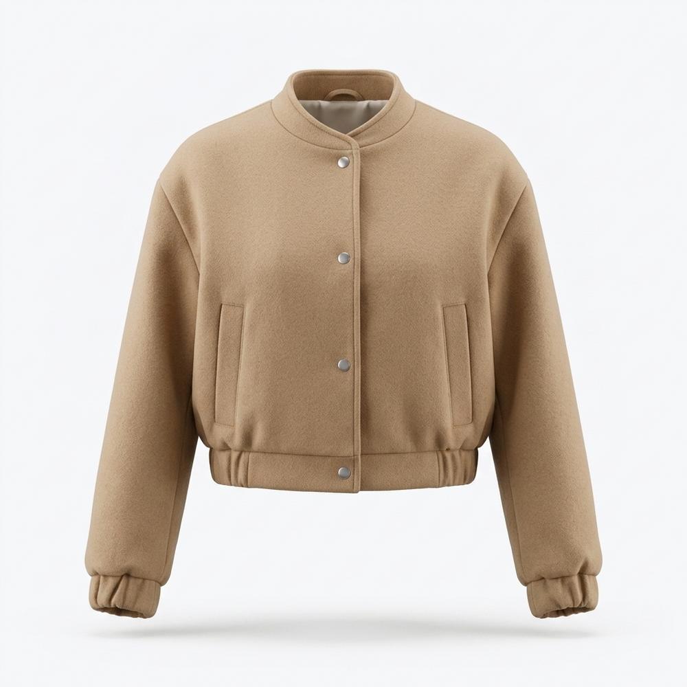 Mens Outlet House - Coren | Cropped Snap-Button Jacket Women