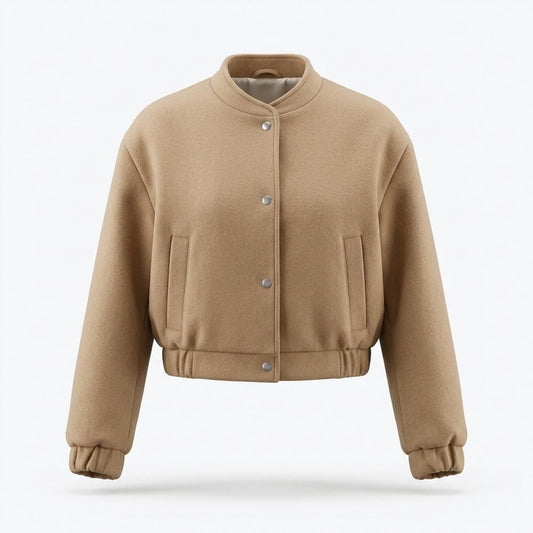 Mens Outlet House - Coren | Cropped Snap-Button Jacket Women