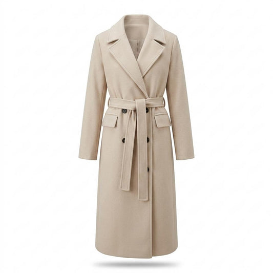 Mens Outlet House - Tiral | Double-Breasted Belted Coat Women