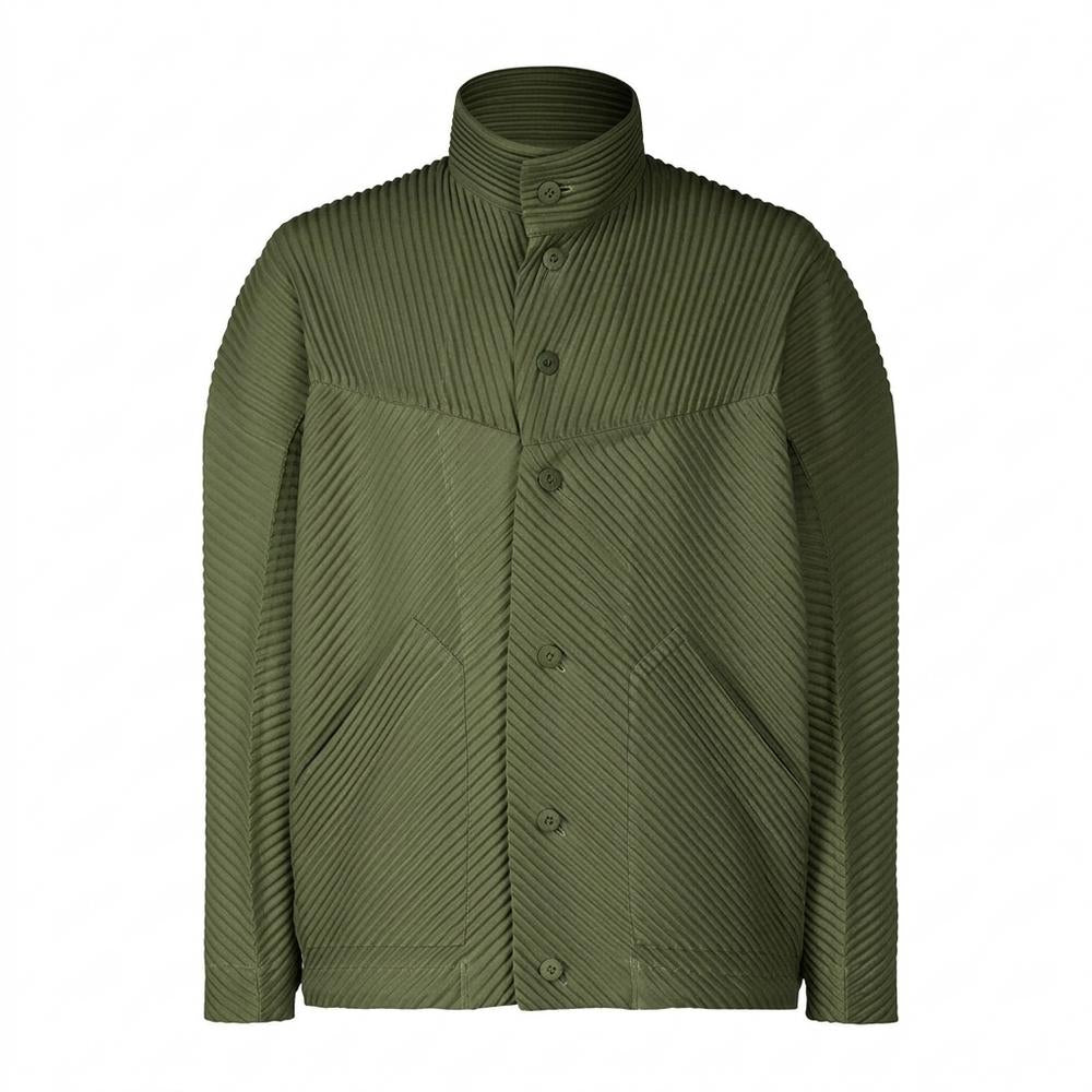 Mens Outlet House - Rinad | Pleated Stand-Collar Jacket Men