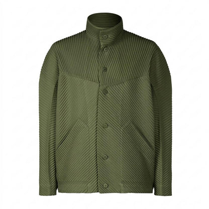 Mens Outlet House - Rinad | Pleated Stand-Collar Jacket Men