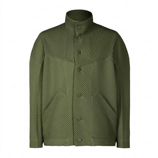 Mens Outlet House - Rinad | Pleated Stand-Collar Jacket Men