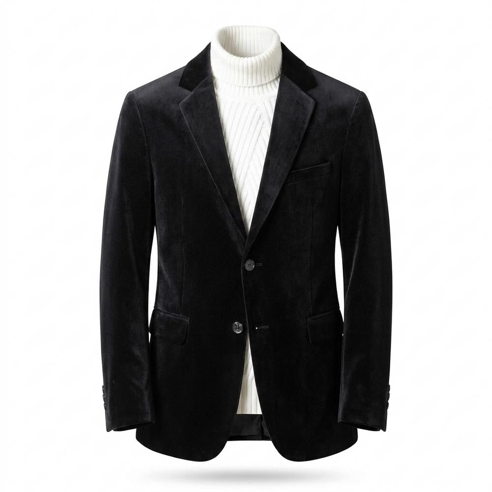 Mens Outlet House - Raron | Velvet Tailored Blazer Men