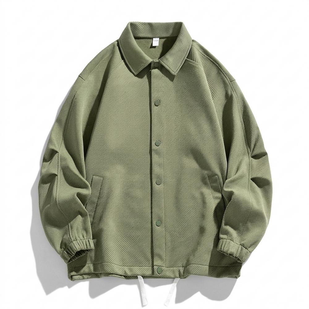 Mens Outlet House - Nesan | Textured Button-Up Jacket Unisex