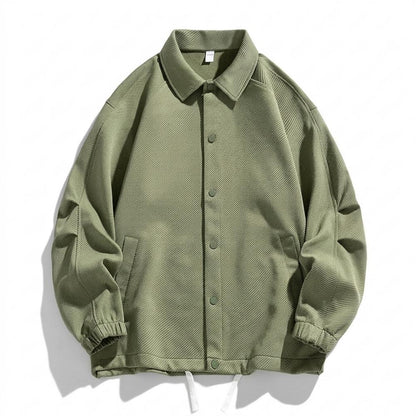 Mens Outlet House - Nesan | Textured Button-Up Jacket Unisex