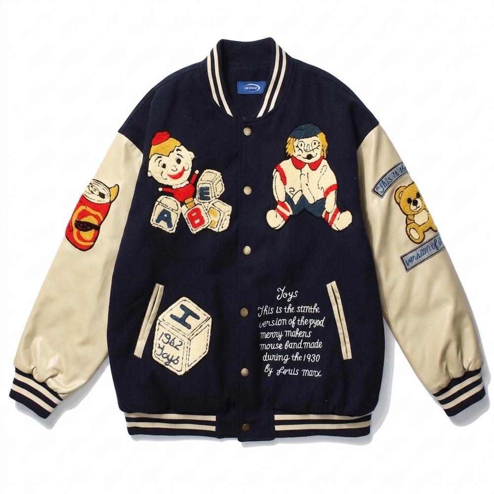 Mens Outlet House - Arken | Embroidered Two-Tone Jacket Unisex