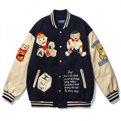 Mens Outlet House - Arken | Embroidered Two-Tone Jacket Unisex
