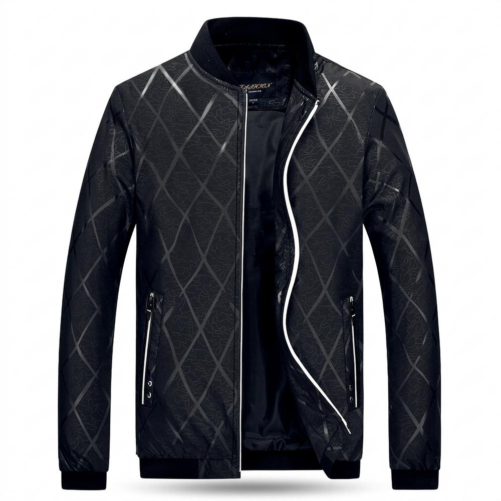 Mens Outlet House - Vatal | Zip-Up Patterned Jacket Men