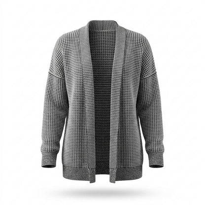 Mens Outlet House - Kevum | Open-Front Textured-Knit Knit Cardigan Women