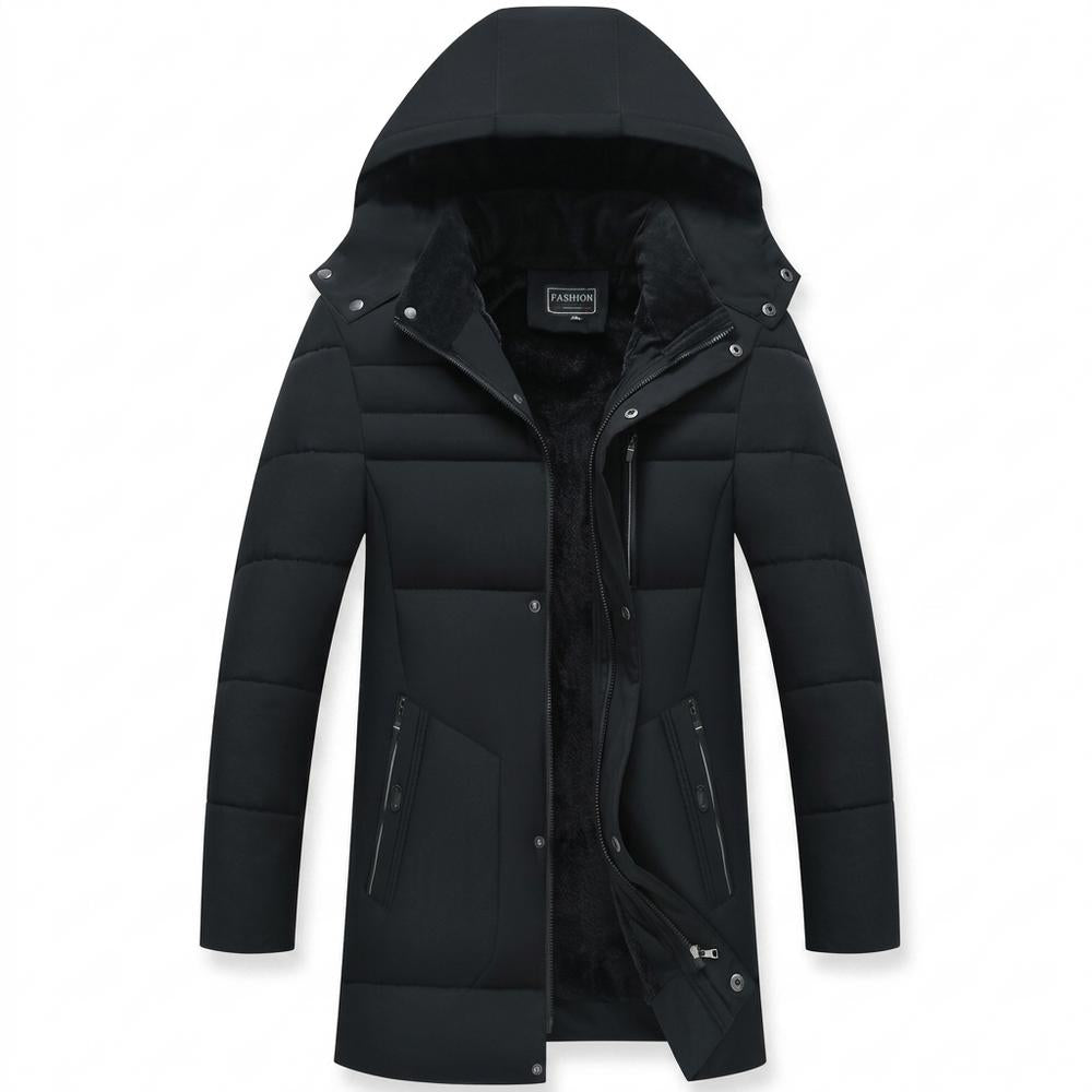 Mens Outlet House - Lavar | Fleece-Lined Hooded Coat Men