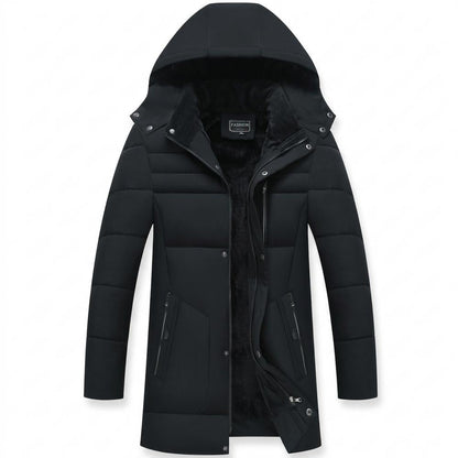 Mens Outlet House - Lavar | Fleece-Lined Hooded Coat Men