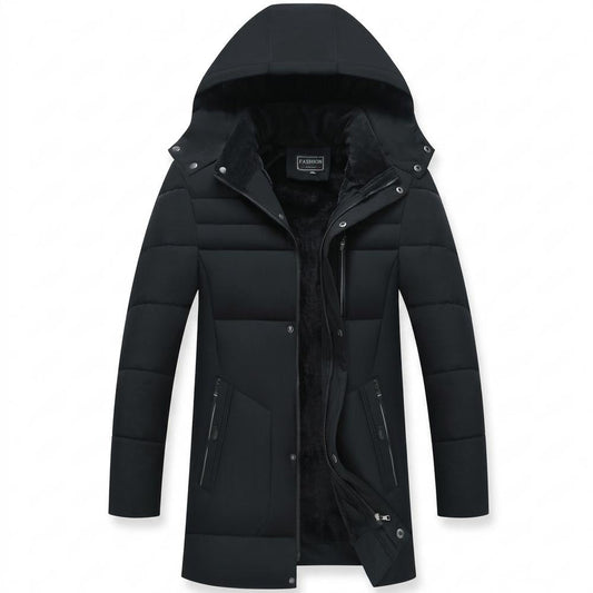 Mens Outlet House - Lavar | Fleece-Lined Hooded Coat Men