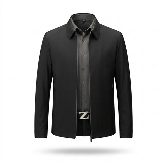 Mens Outlet House - Taziv | Zip-Up Collared Jacket Men
