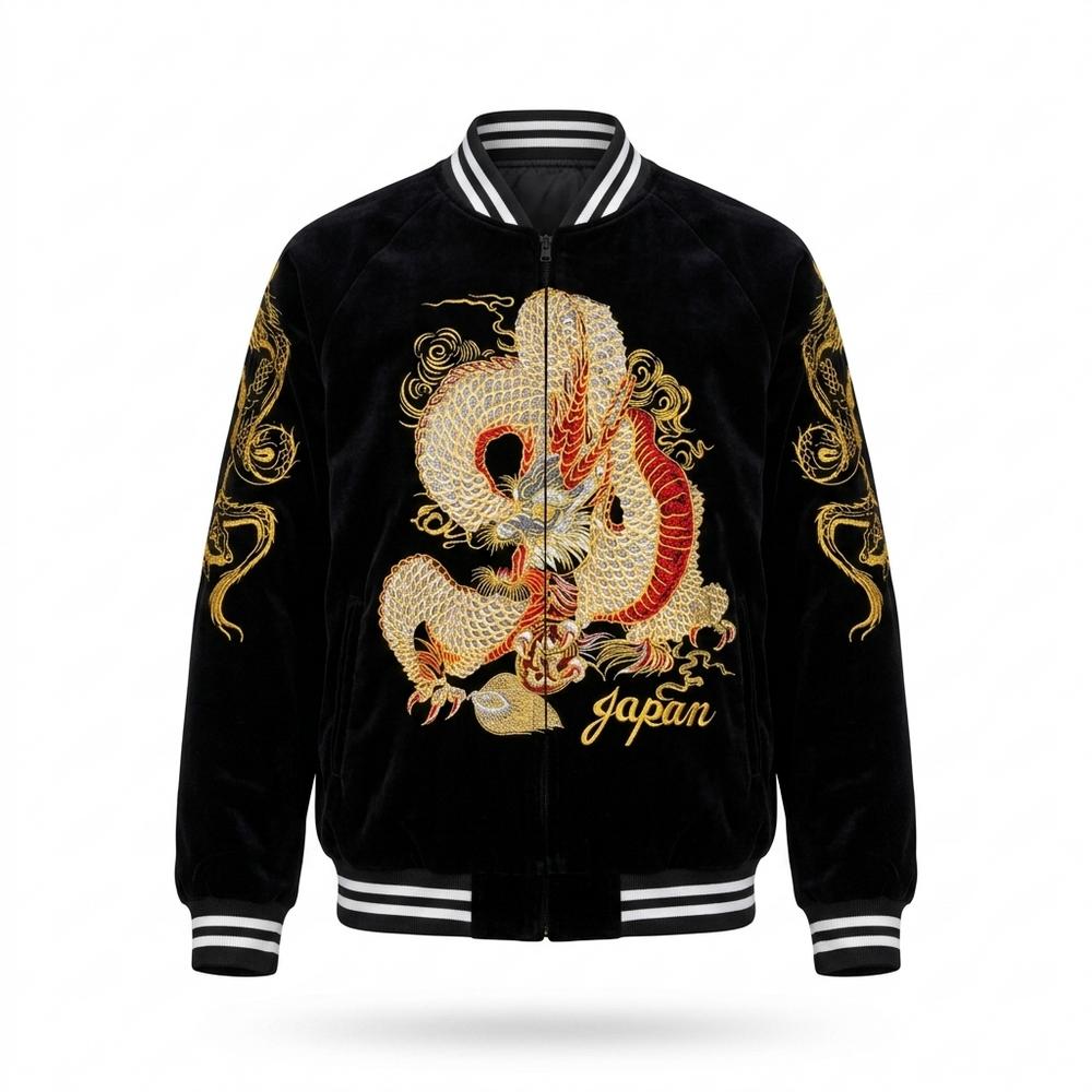 Mens Outlet House - Valor | Velvet Embroidered Jacket Unisex