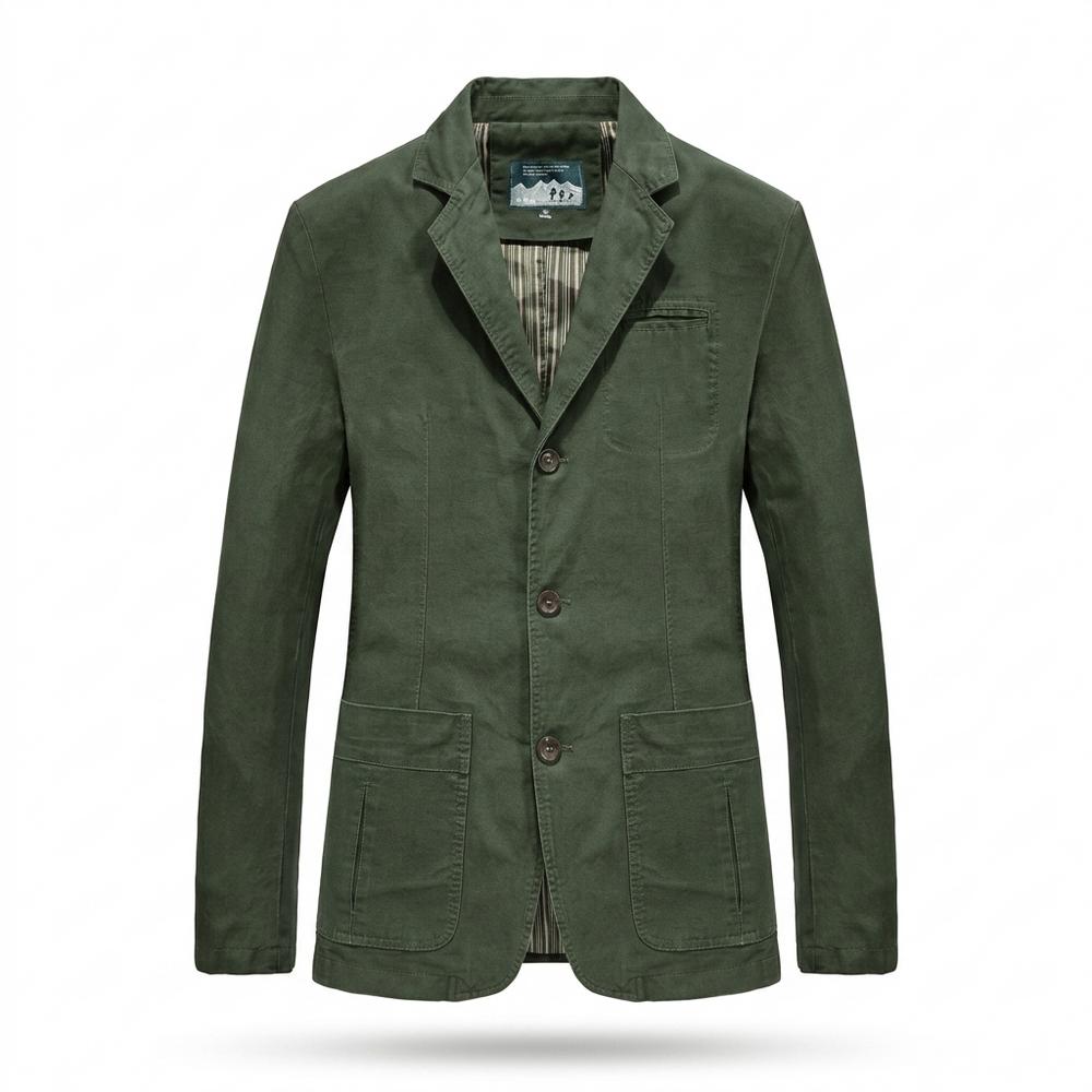 Mens Outlet House - Veven | Cotton Single-Breasted Blazer Men