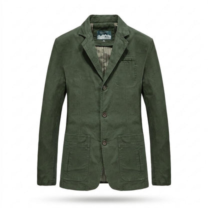 Mens Outlet House - Veven | Cotton Single-Breasted Blazer Men