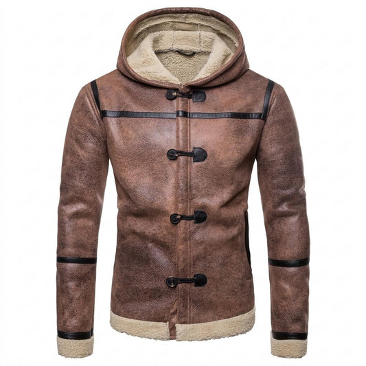 Mens Outlet House - Lyrev | Hooded Shearling-Lined Jacket Men