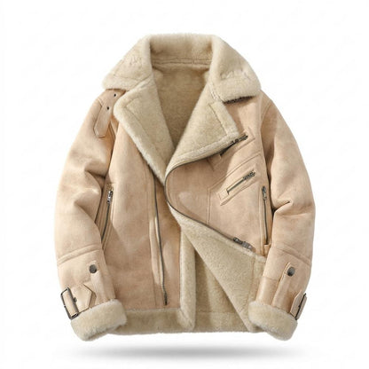 Mens Outlet House - Viven | Fleece-Lined Asymmetrical Jacket Men