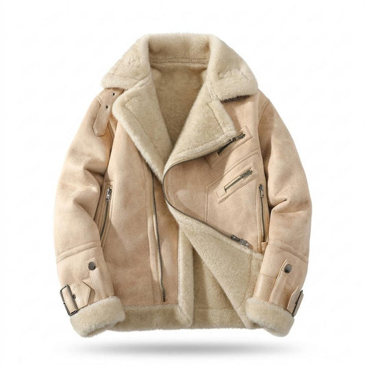 Mens Outlet House - Viven | Fleece-Lined Asymmetrical Jacket Men