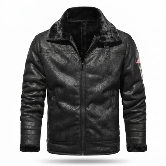 Mens Outlet House - Niven | Faux-Leather Lined Jacket Men