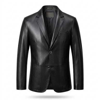 Mens Outlet House - Alvar | Leather Tailored Blazer Men