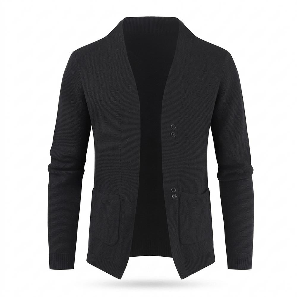 Mens Outlet House - Sasel | Buttoned Structured Knit Cardigan Men