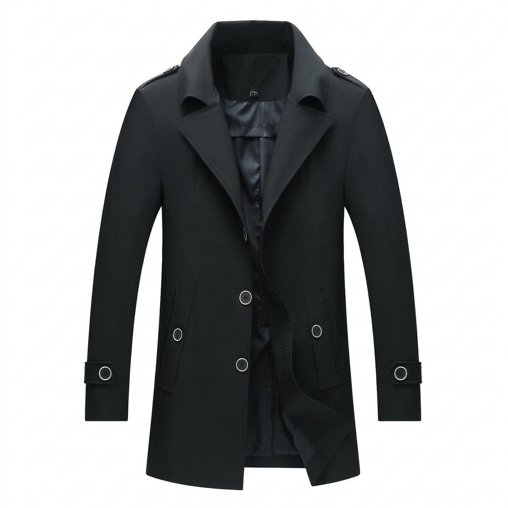 Mens Outlet House - Cator | Single-Breasted Lined Coat Men