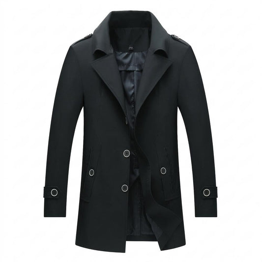Mens Outlet House - Cator | Single-Breasted Lined Coat Men