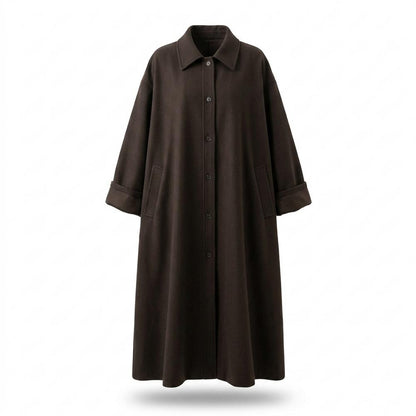 Mens Outlet House - Lunem | Single-Breasted Loose-Fit Coat Women