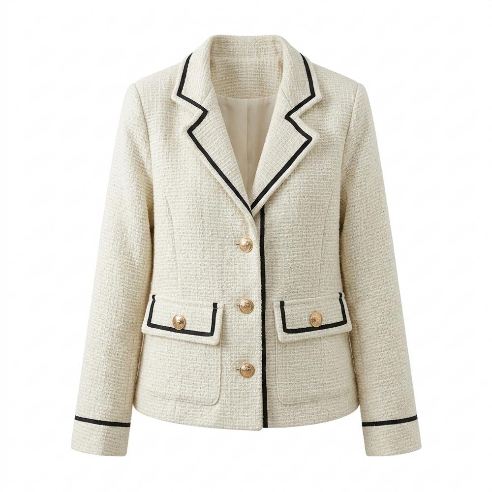 Mens Outlet House - Yomil | Textured Piped Blazer Women