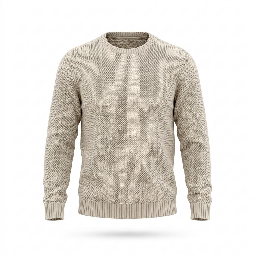 Mens Outlet House - Nesol | Textured Crewneck Sweater Men