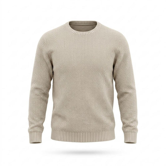 Mens Outlet House - Nesol | Textured Crewneck Sweater Men