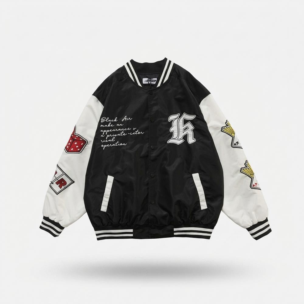 Mens Outlet House - Daser | Embroidered Color-Block Jacket Unisex