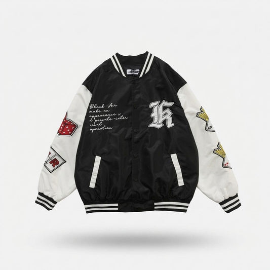Mens Outlet House - Daser | Embroidered Color-Block Jacket Unisex