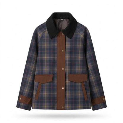 Mens Outlet House - Vivar | Plaid Contrast-Trim Jacket Unisex